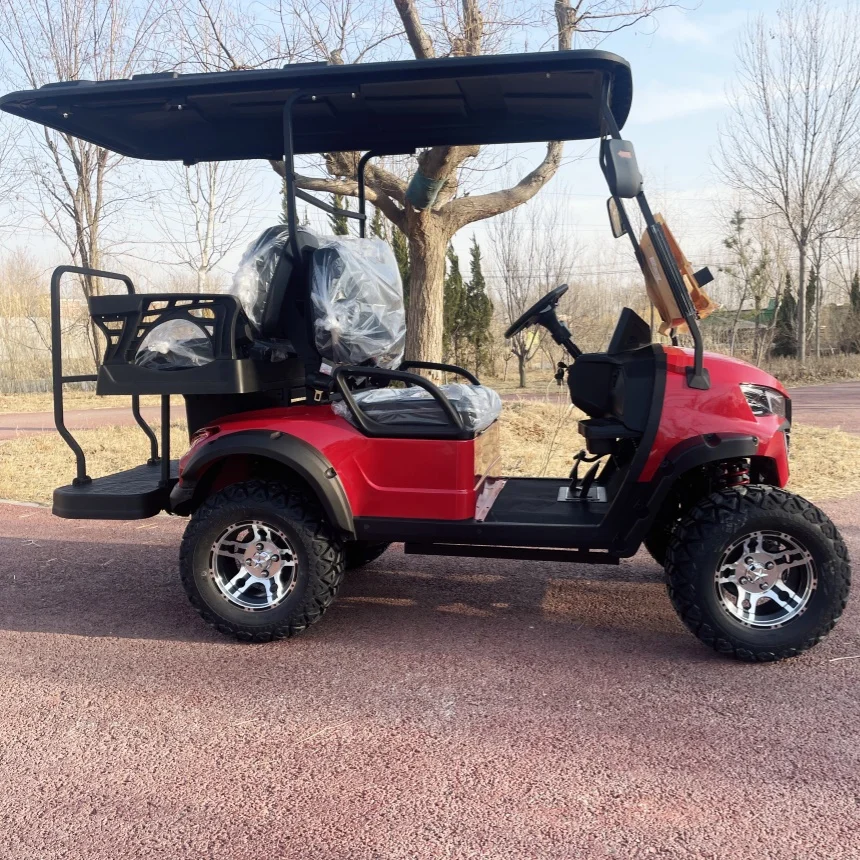 CE Approved Export Electric Golf Cart Golf Course Beach Resort Club Rapid Delivery Off-Road Solar Power Electric Golf Cart