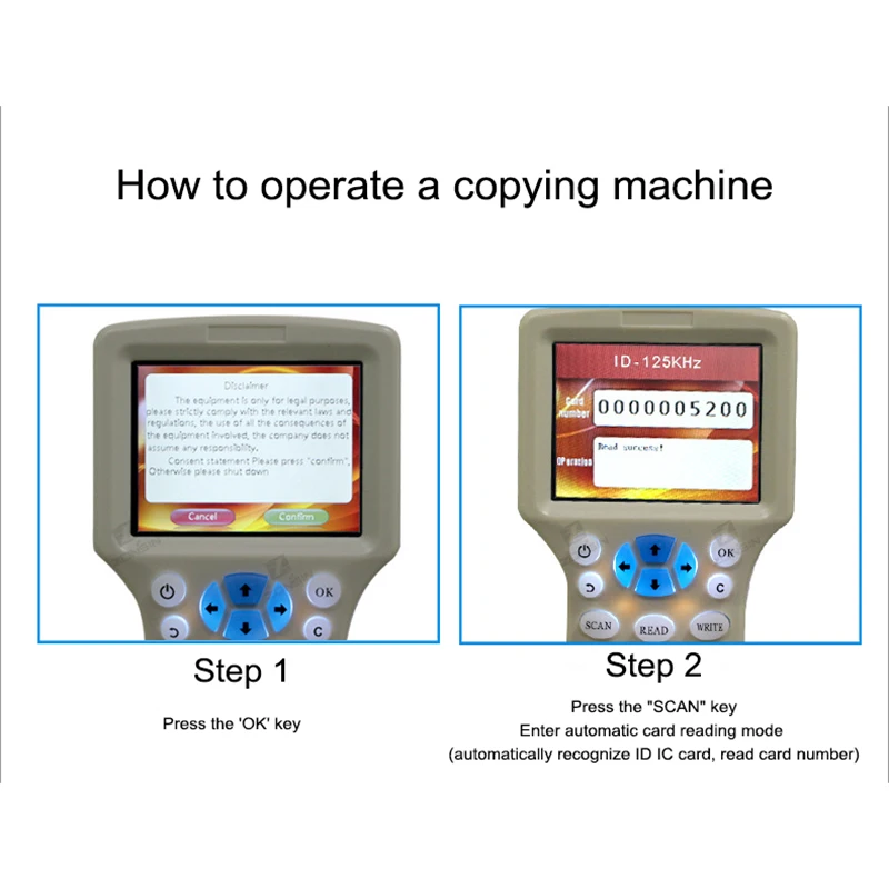 English Frequency RFID Copier Duplicator 125KHz Key fob NFC Reader Writer 13.56MHz Encrypted Programmer USB UID Copy Card Tag