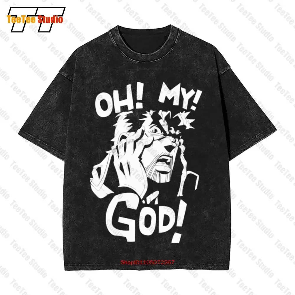 Jojo'S Bizarre Adventure Joseph Joestar Oh My God Vintage Oversized T-Shirt 3CFU