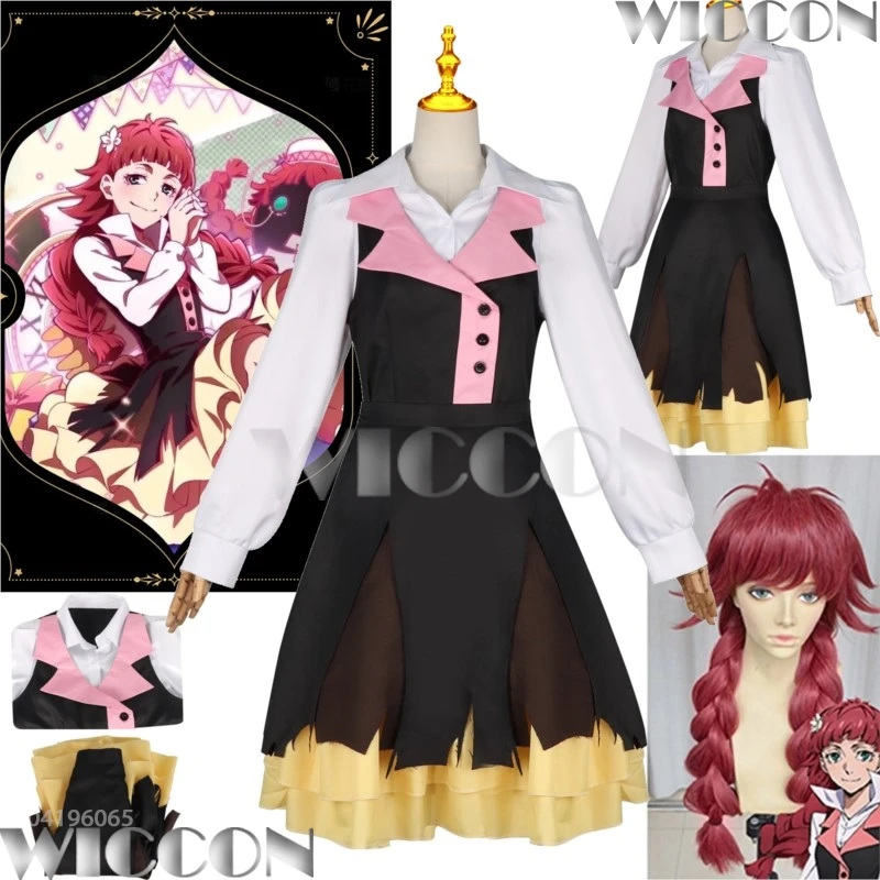 

Lucy Maud Montgomery Bungo Anime Stray Coaplay Dog Black Dress Girl Lolita Suit Halloween Party Roleplay Outfit Woman Carnival