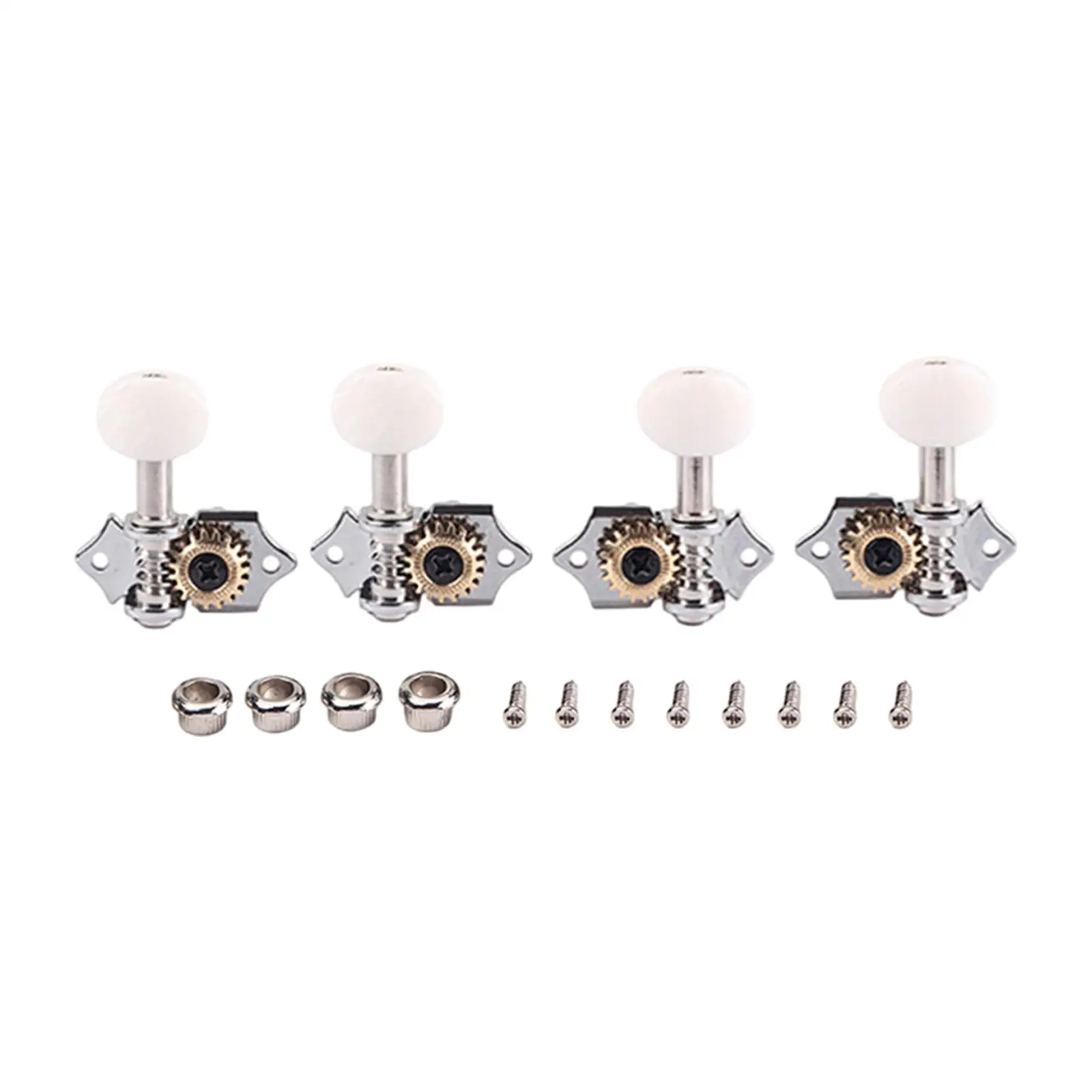 4 Pieces Guitar Tuning Pegs Tuning Key Pegs Easy to Install 2R 2 L String Pegs for Classical Acoustic Folk Guitar Accessories