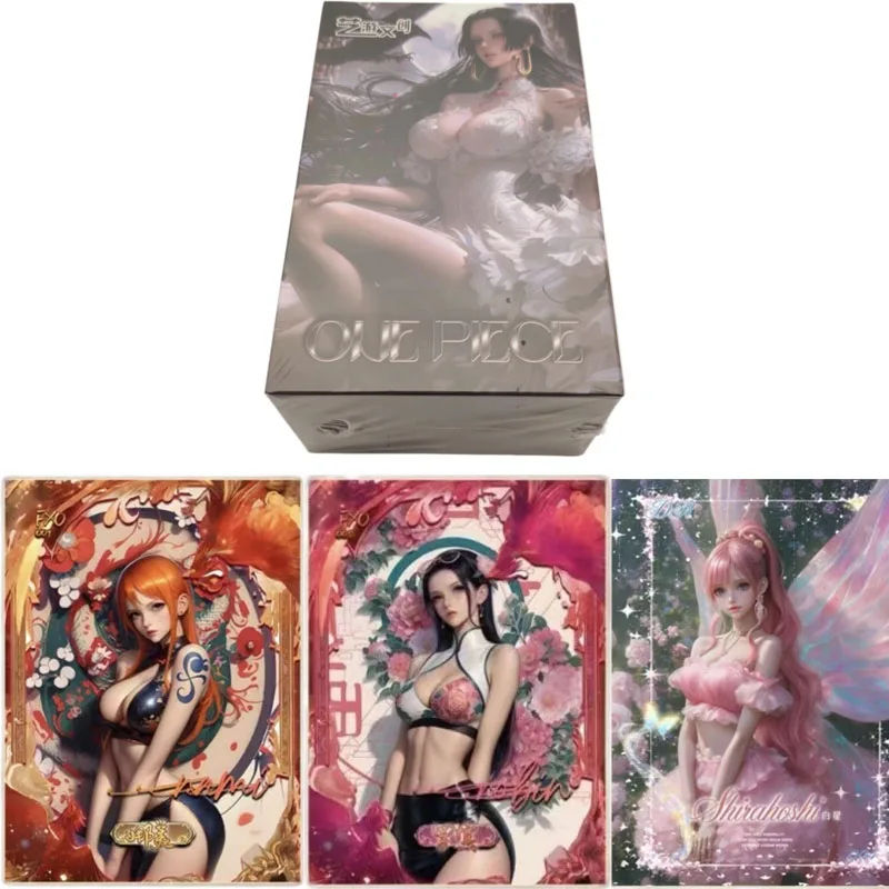 In Stock ONE PIECE Card ONE PIECE V4 Exquisite Nami Boa·Hancock Beauty Moss Window Card Game Collector Anime Cards Toy Gifts