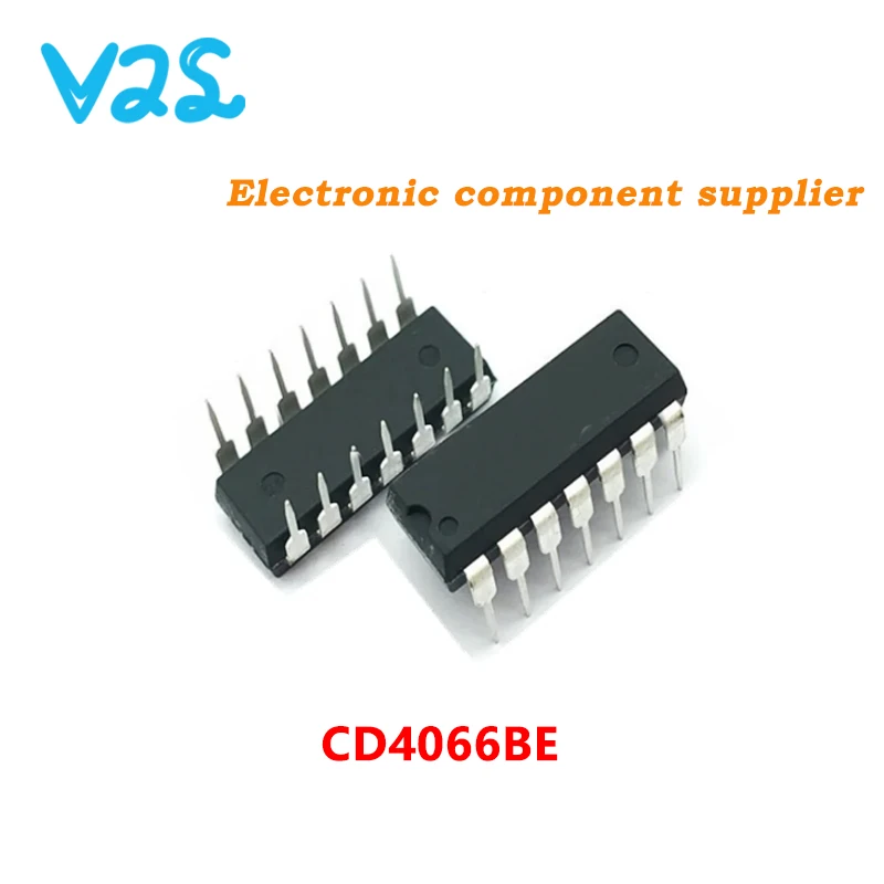 

(10pcs) 100% New CD4066 CD4066BE 4066 4066BE DIP-14 dip14 Switch Chip IC