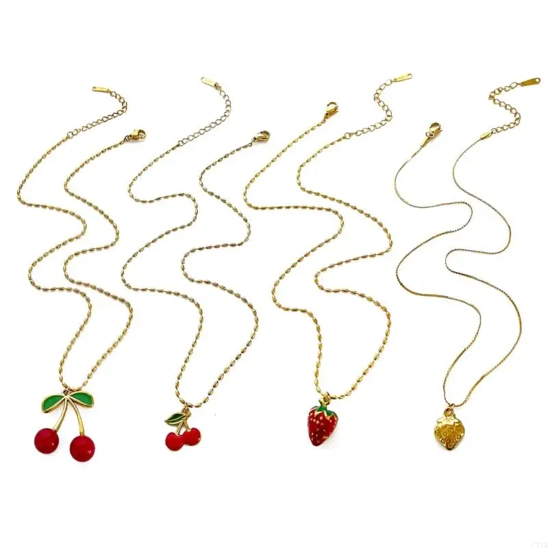 Elegant Pendant Necklace Adjustable Chain Lightweight Jewelry for Girls Birthday Gift Temperament Clavicular Chain C71A