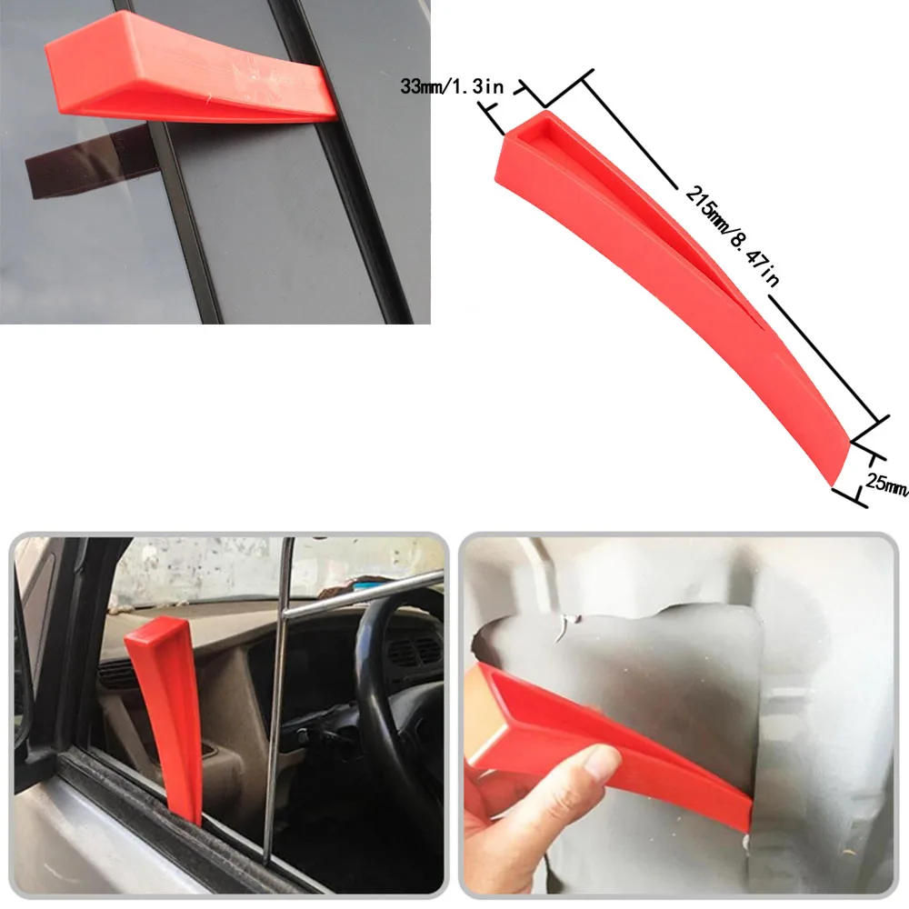 18Pcs Car Tool Car Window Door Key Anti Lost Kit Inflatable Air Pump Air Wedge Non Marring Wedge with Long Reach Grabber for Car