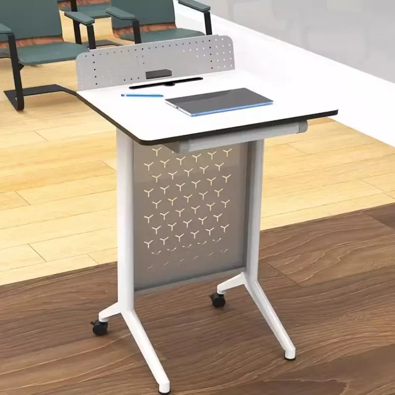 שולחן כתיבה נייד רמקול פודיום בית הספר שולחן הקבלה שולחן הקבלה של שולחן הדוכן