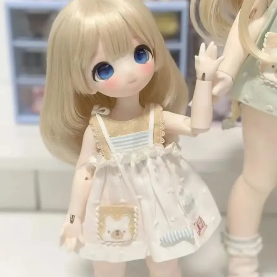 New bjd sd doll 1/6 Lala anime face resin OB11 Qbaby blythe MDD VOLKS DIY spot makeup Free shipping dolls