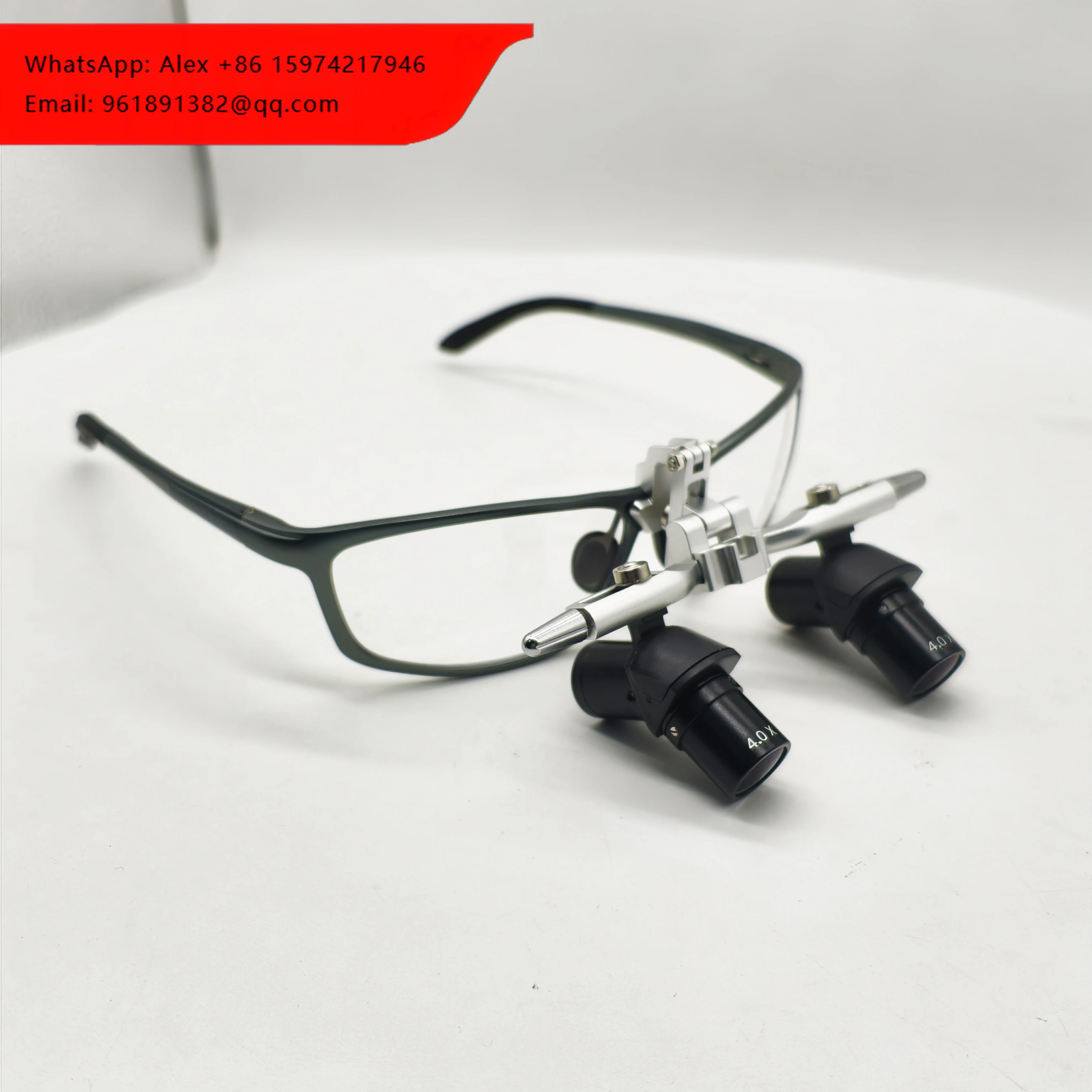 

Dental Ergo Loupes Light Combination 4X&5X Loupe With 3500mAh Wired Headlight Working Distance 350-450mm