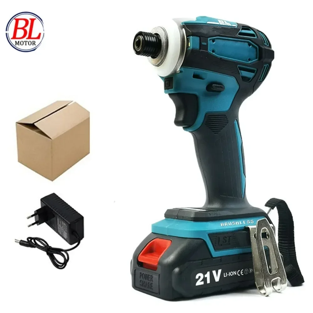 

Electric Impact Wrench Battery for Makita 18V Brushless Cordless Electric Wrench LED 1/2 Inch Compatible Screwdriver Power Tools