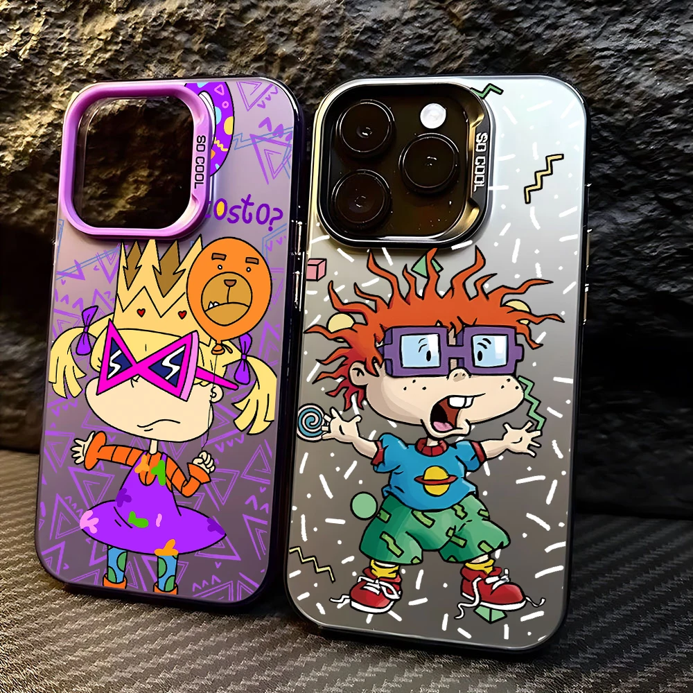 Cartoon Funny R-Rugrats Phone Case for Samsung Galaxy S25 S24 S23 S22 S21 S20 Note20 Ultra Plus 4G 5G Anti Fall Matte Back Cover