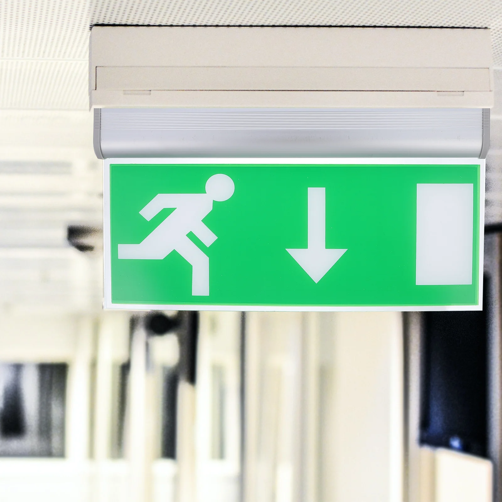 

1 шт. светодиодный аварийный выход, аварийный знак безопасности, прочный аварийный светильник, знак эвакуации для школы, офиса, использования в отеле