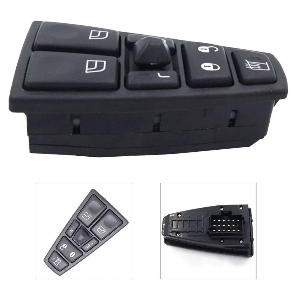 

Driver Side Mirror Glass Lift Button Black For For Volvo NH12 FH12 FM 20752918 Replacement Interior Switch Control