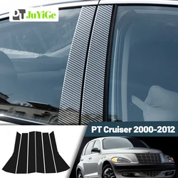 Glossy Black Carbon Fiber Window Door Deal B C Pillar Post Cover Sticker For Dodge PT Cruiser 2000-2012 2001 2002 2003 2004