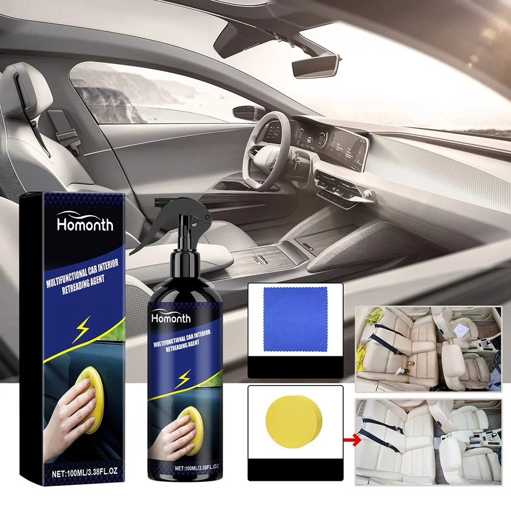 100ml Auto Refurbishing Agent Remove Stains Plastic Refreshing Coating Agent Waterproof Car Plastic Restorer Polish Accessories