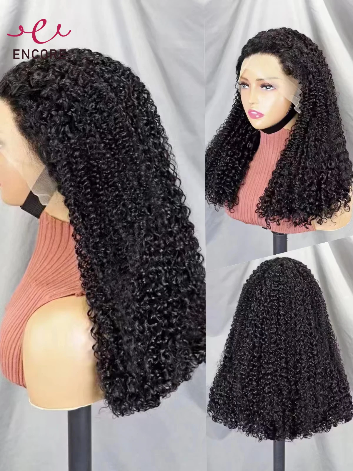 24 Inch Natural 13x4 Lace Frontal Wigs 300% Density 100% Brazilian Remy Human Hair Wigs Water Wave Lace Bob Wigs for Black Women