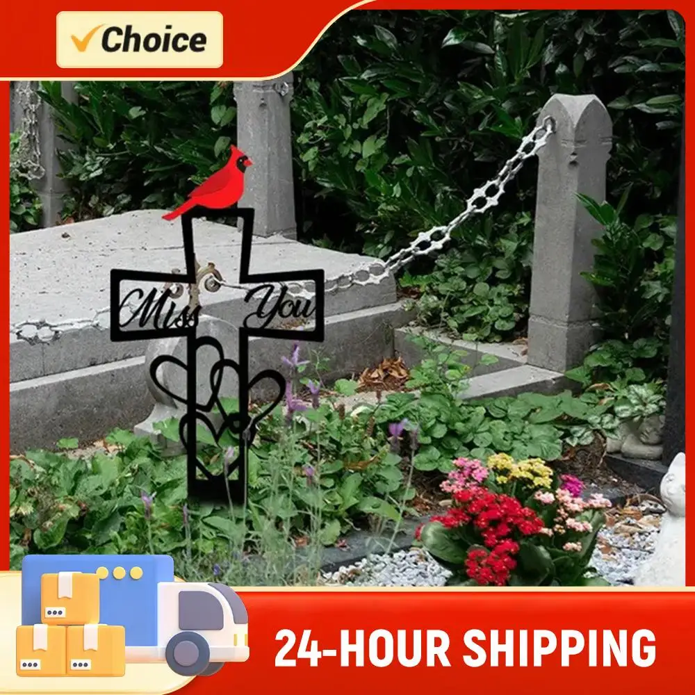 

Metal Cemetery Memorial Plaque for Remembrance Memorial Ground Stake Weatherproof for Garden Outdoor Sympathy Gifts