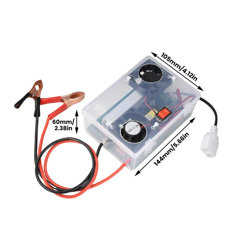 500W Max DC-AC Boost Inverter Module DC12-14.5V To AC220V 300W Continuous Cooling Fan Power Switch For Home Outdoor Appliances