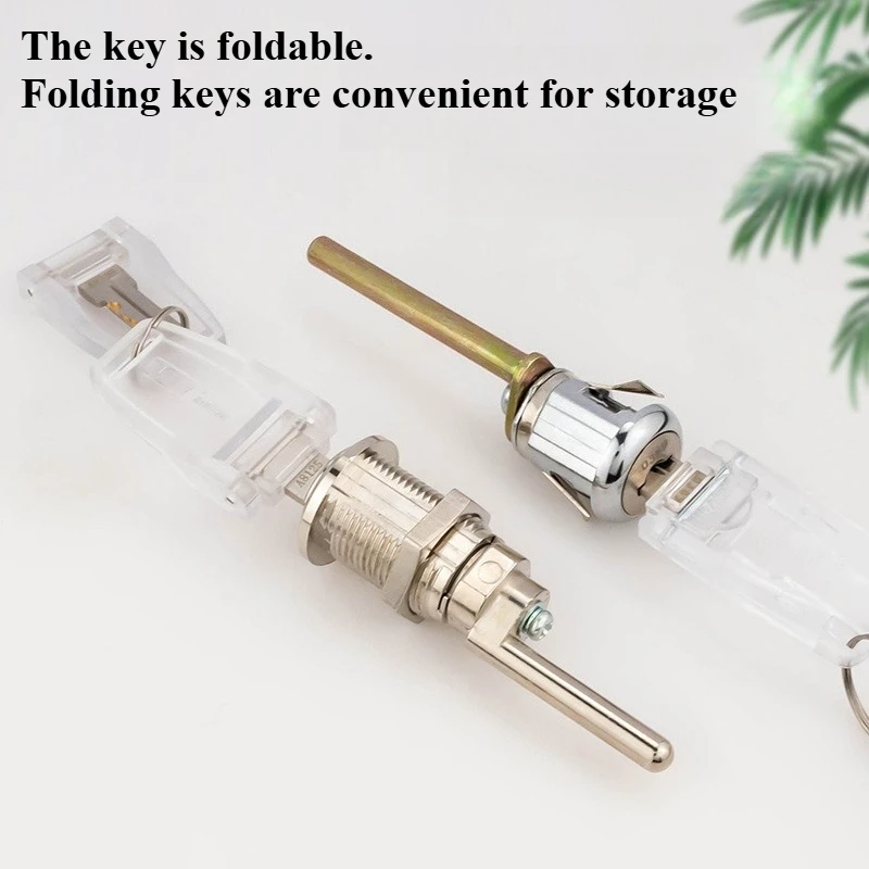 Drawer interlocking lock, filing cabinet lock, iron sheet movable cabinet tool. Drawer three interlocking desk lock core