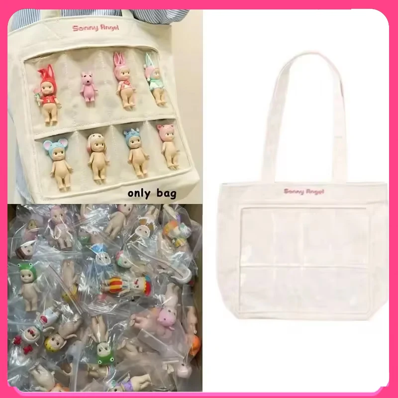 Sonny Angel 2024 New Canvas Transparent Display Multi Quantity Doll Decoration Storage Bag File Bag Notebook Storage Bag Gift