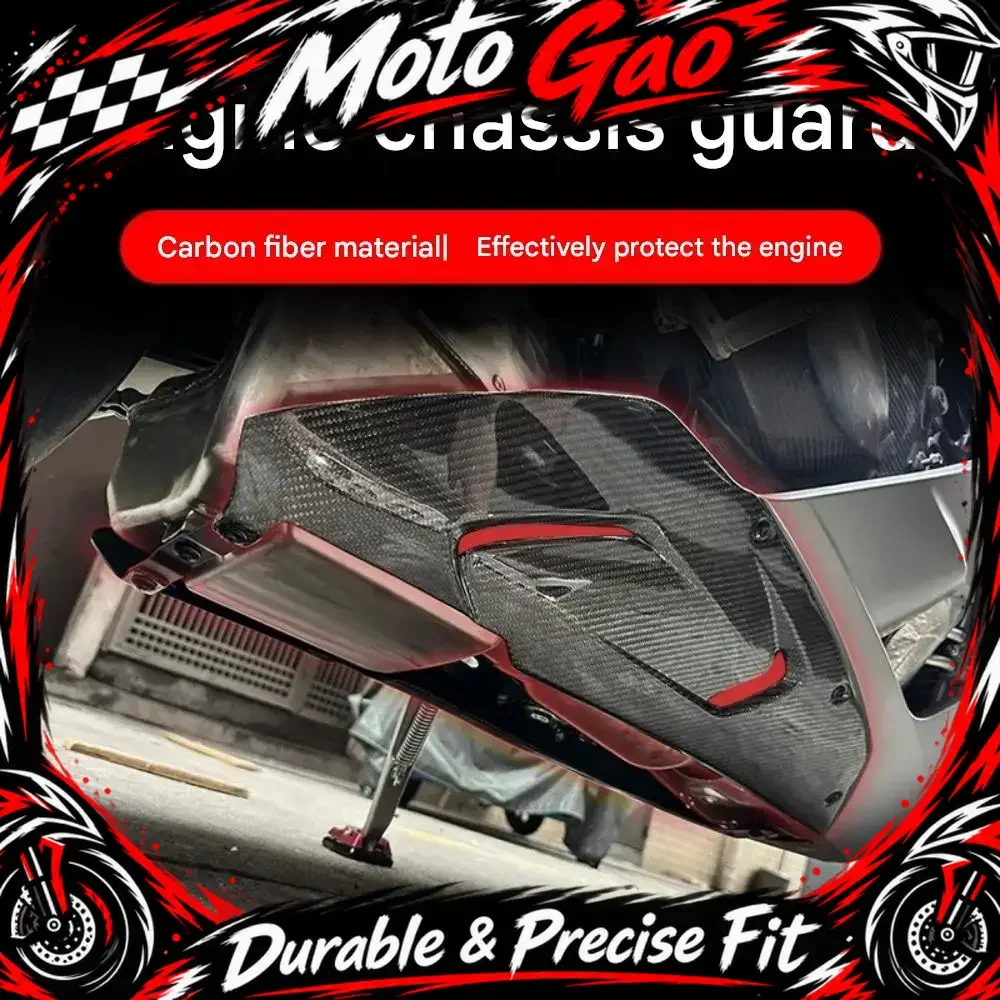【Precise Fit】Carbon fiber engine cover accessory for QJMOTOR SRK921RR Super921 motorcycle modification.