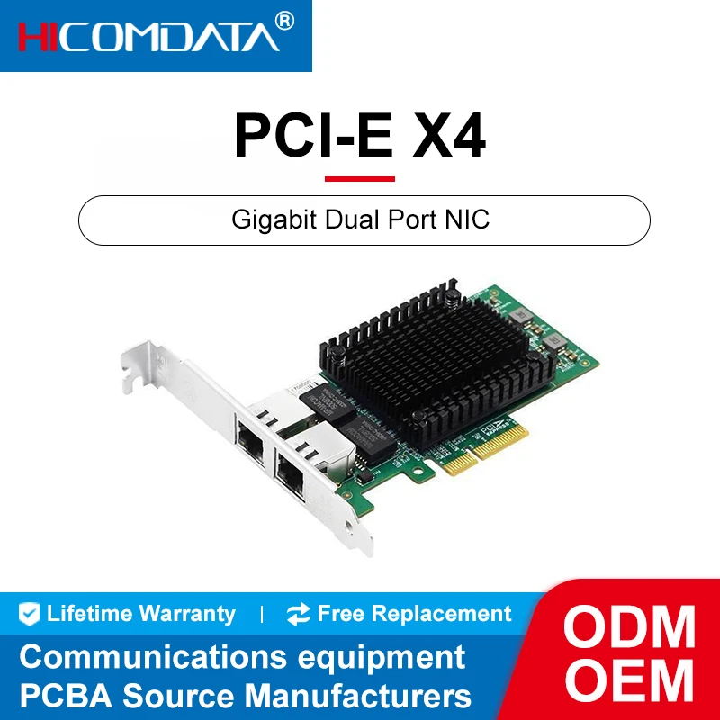 1000M Network Card PCIE X1 X4 2 4 RJ45 Ports 10/100/1000Mbps PCI Express Ethernet Network Adapter for Desktop Servers