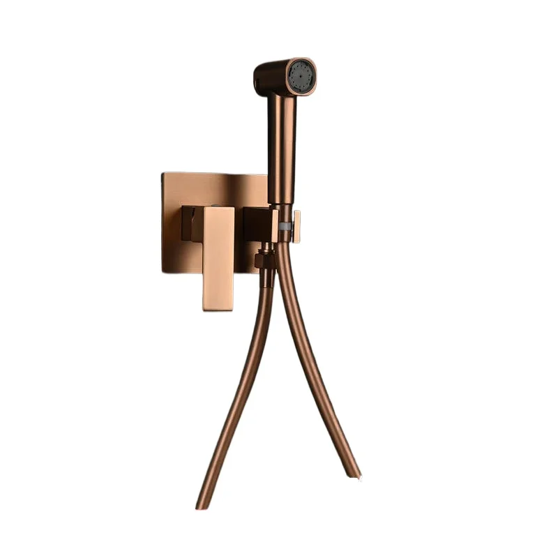 

concealed embedded spray gun toilet significant other brushed rose gold hot and cold water multi-functional woman washer