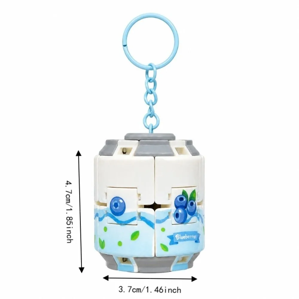 Kreativer Gyroball Soda-Dosen-Fidget-Anhänger, Taschen-Charm, dosenförmiger rotierender Schlüsselanhänger, lustiger Fingerspinner, Druck- und Drehspielzeug fürs Büro – Detail 2