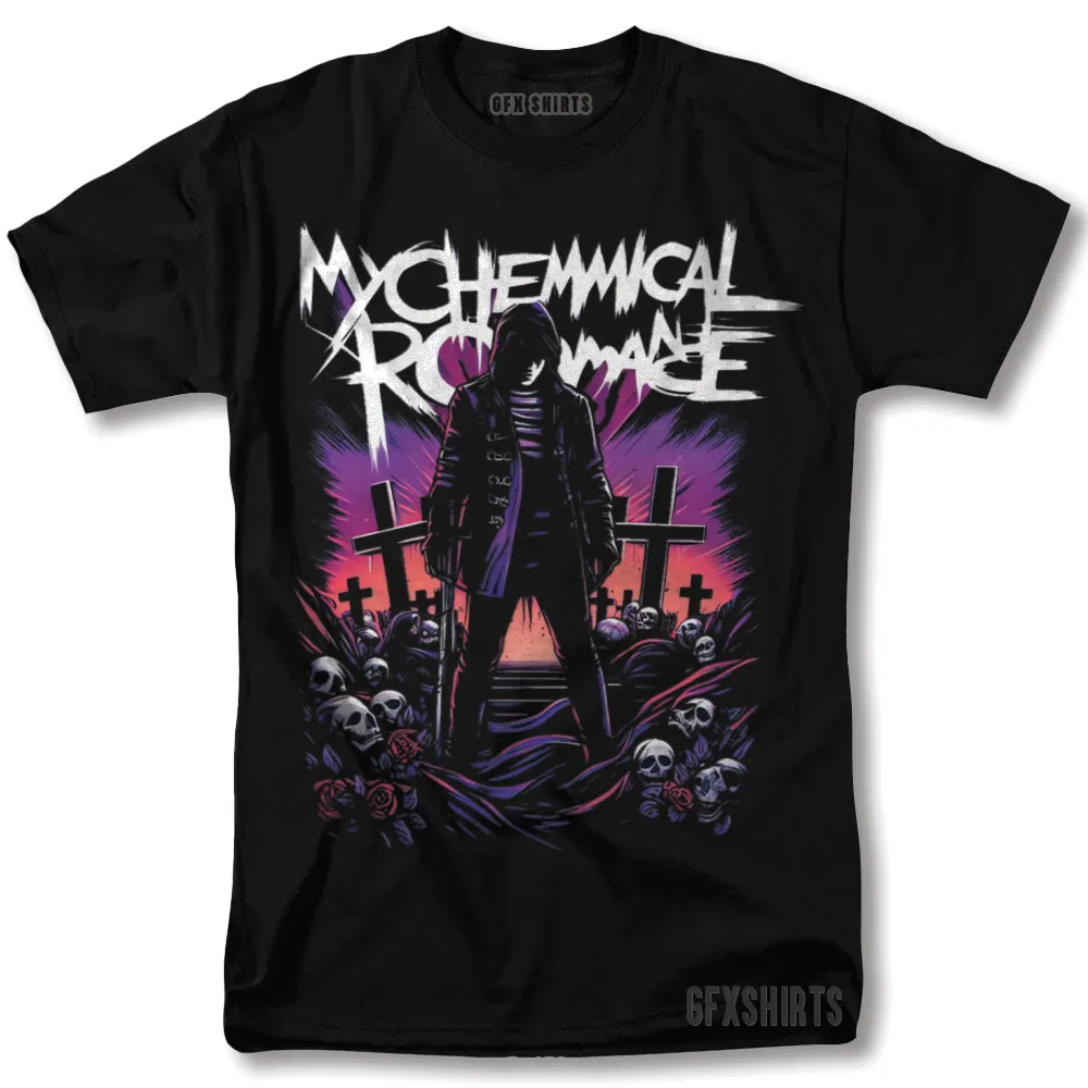 My Chemical Romance Shirt Rock Concert Tour Merch Poster Vntg Graphic T-Shirt