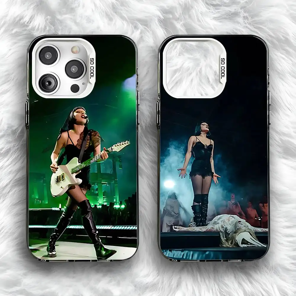 

Manifest of MAYHEM L-Lady G-Gaga Phone Case For iPhone 16,15,14,13,12,11,Pro,Max,Plus,Mini,SE Anti Fall White Matte Hard Bumper
