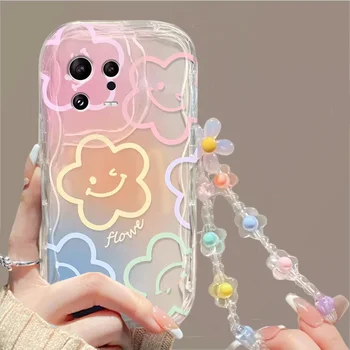 Floral Bracelet Case For Motorola Moto Edge 50 Fusion 5G Pro Ultra G84 E13 G35 G22 G14…
