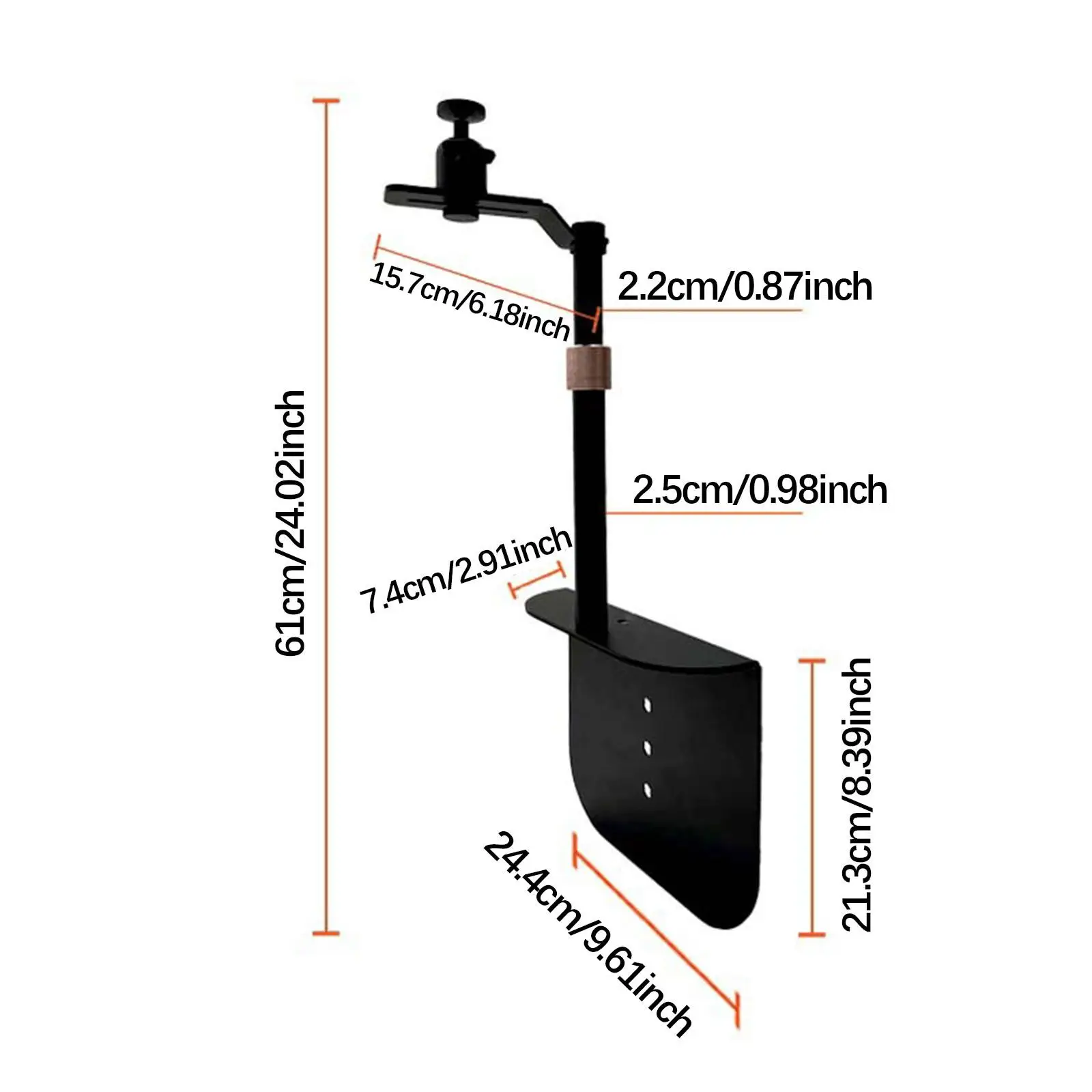 Bed Sofa Projector Stand Carbon Steel Universal 360° Rotation for Office