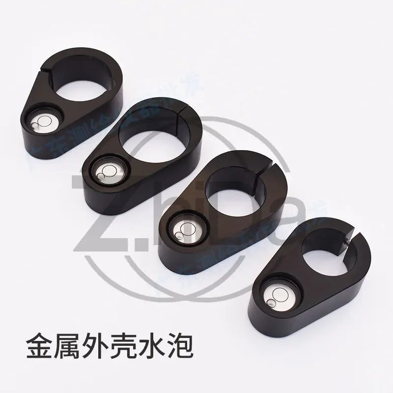 Round Bubble Level Metal for Total Station Surveying Carbon Fiber Centering Rod Clamp Strap
