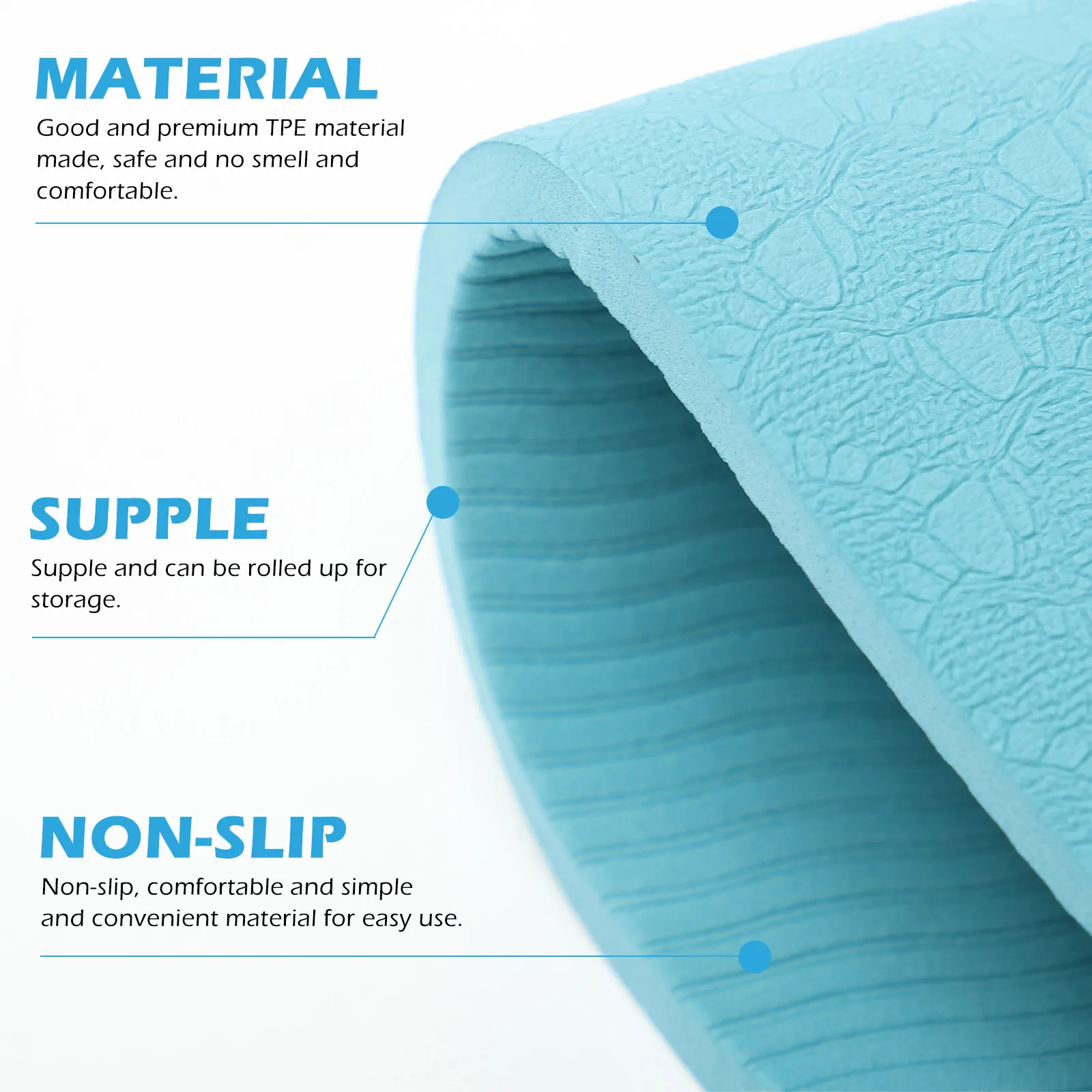 

Коврик для прыжков с скакалкой, нескользящий, амортизирующий, из премиального TPE, для упражнений, йоги, горячей йоги, пилатеса, тренировок в спортзале, для дома, для детей