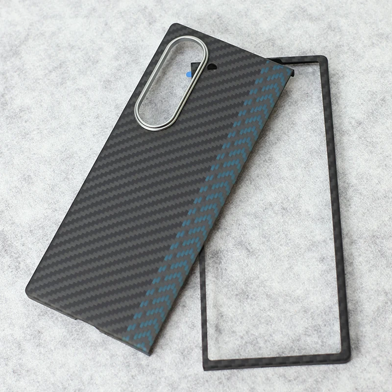 YTF-Carbon Real Carbon fiber Z Fold6 Case For Samsung Galaxy Z Fold6 case Aramid fiber Slim design Z Fold6 Anti-fall Phone shell