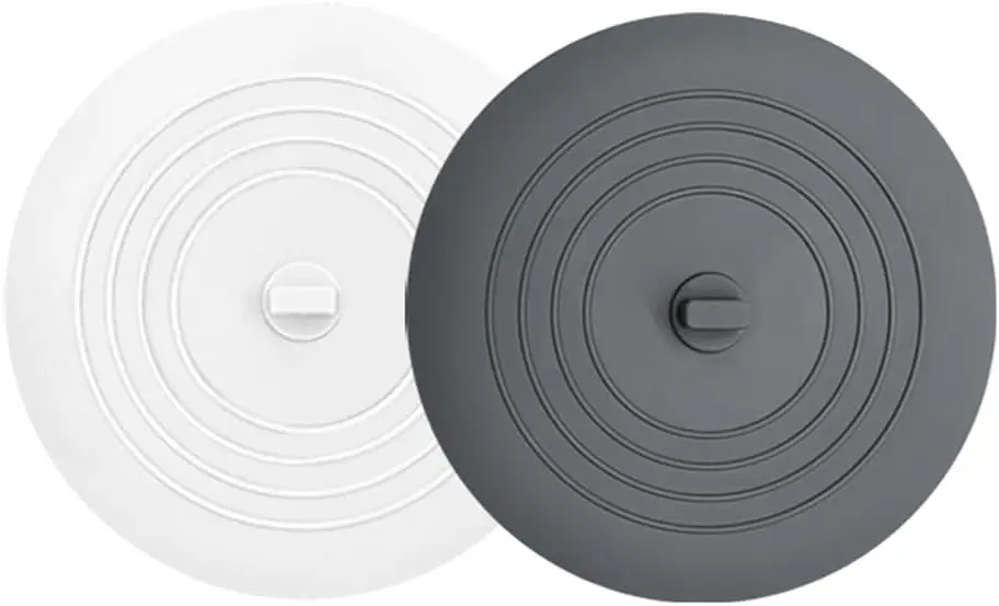

Silicone Tub Stopper 2-Pack, 6 Inch Bathtub Drain Cover for Kitchen Bathroom Laundry Sink
