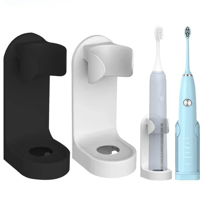 Toothbrush Stand Electric Wall-Mounted Holder Base Rack Organizer Traceless Space Saving Adults Toilet Bathroom Accessories Tool