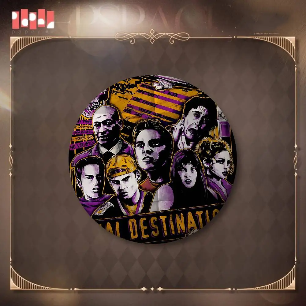 MovieS F-Final Destination Badges الإبداعية صفيح لينة زر دبابيس الحيوان أيقونة بروش التلبيب على ظهره شارة