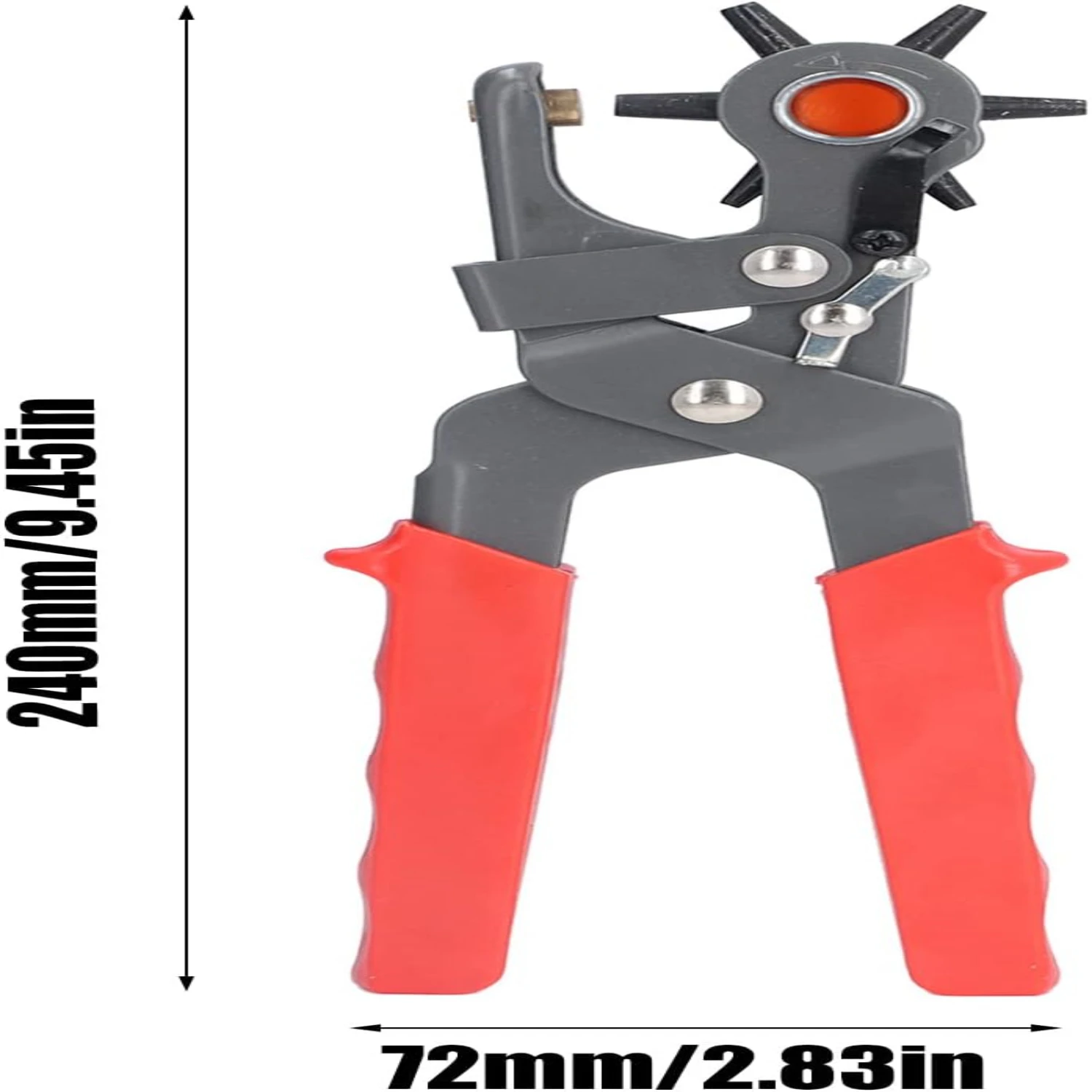 Highly reliable industrial-grade metal and tarp puncher with unmatched durability for precise and lasting construction work. Thi