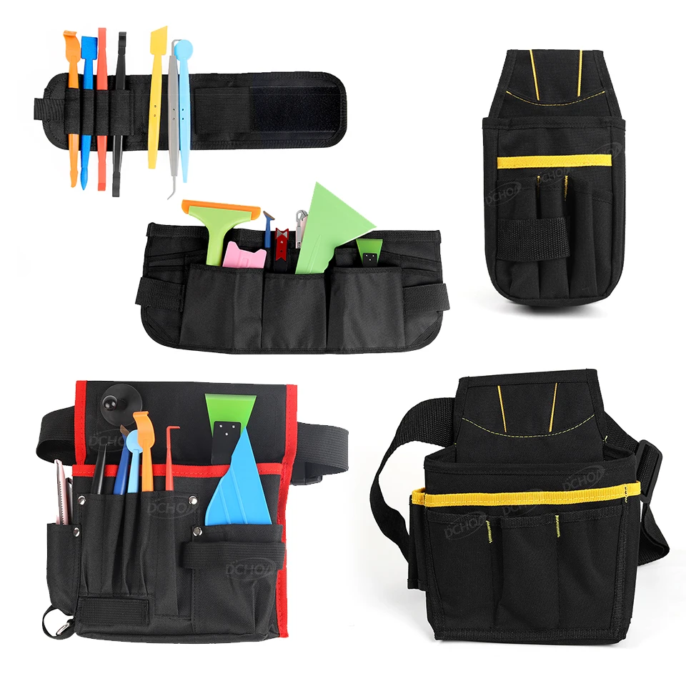 

Tool Bag Wrap Tools Heat Gun Holder Waterproof Oxford Cloth Large Capacity Windows Tint Tools Multi-purpose Tool Bag