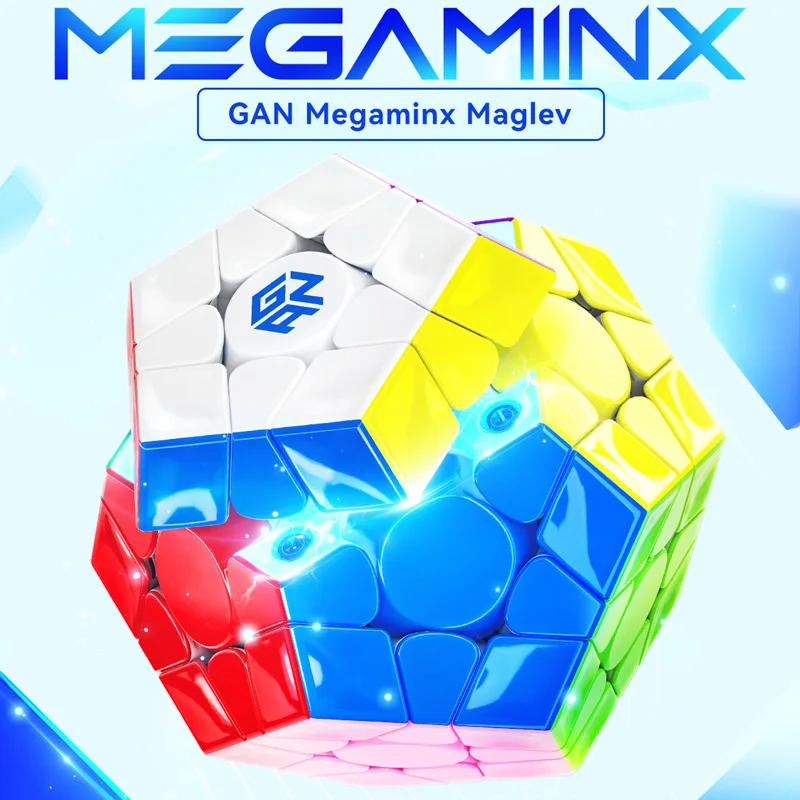 

GAN Maglev Megaminx Magic Cube Magnetic 3x3 Dodecahedron Professional Speed Puzzle 12 Face Children's Toys Special Cubo Magico