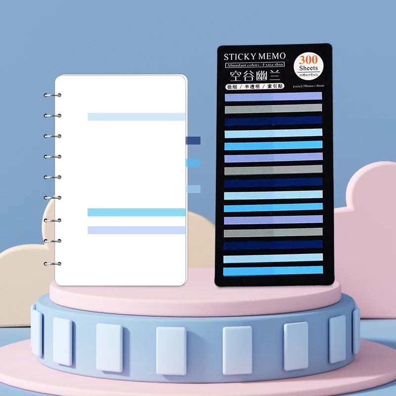 300Sheet Transparent Flourescent Index Tabs PET Arrow Flags Stickers Note For Page Marker Planner Sticker Office School Supplies