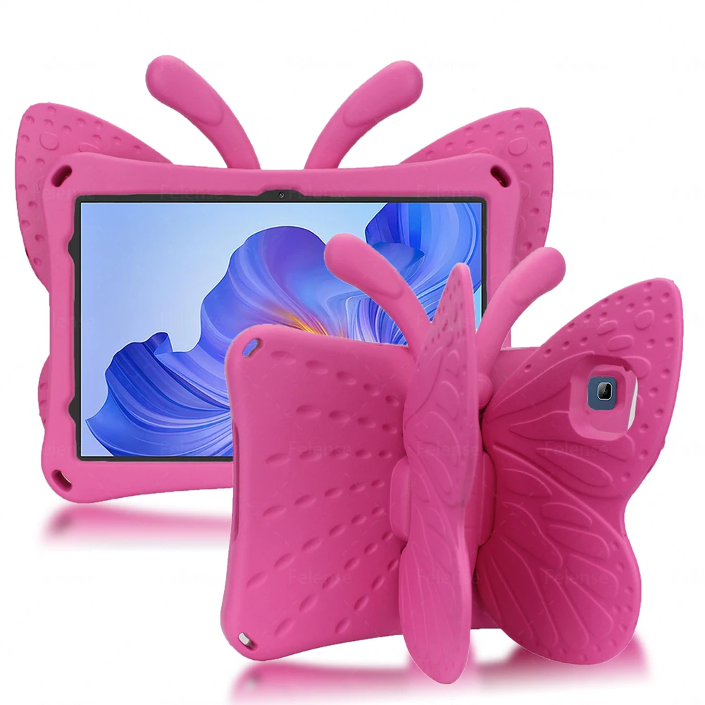 Case For Honor Pad X8 10.1 inch AGM3-W09HN Kids Shockproof Cartoon Butterfly Kickstand Tablet Cover For Honor Pad X8 10.1