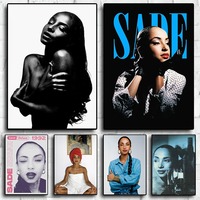 Iconic 90s Singer Sade Love Deluxe Musician Classic Photography Poster Canvas Painting Wall Art Pictures Home Decor Gift