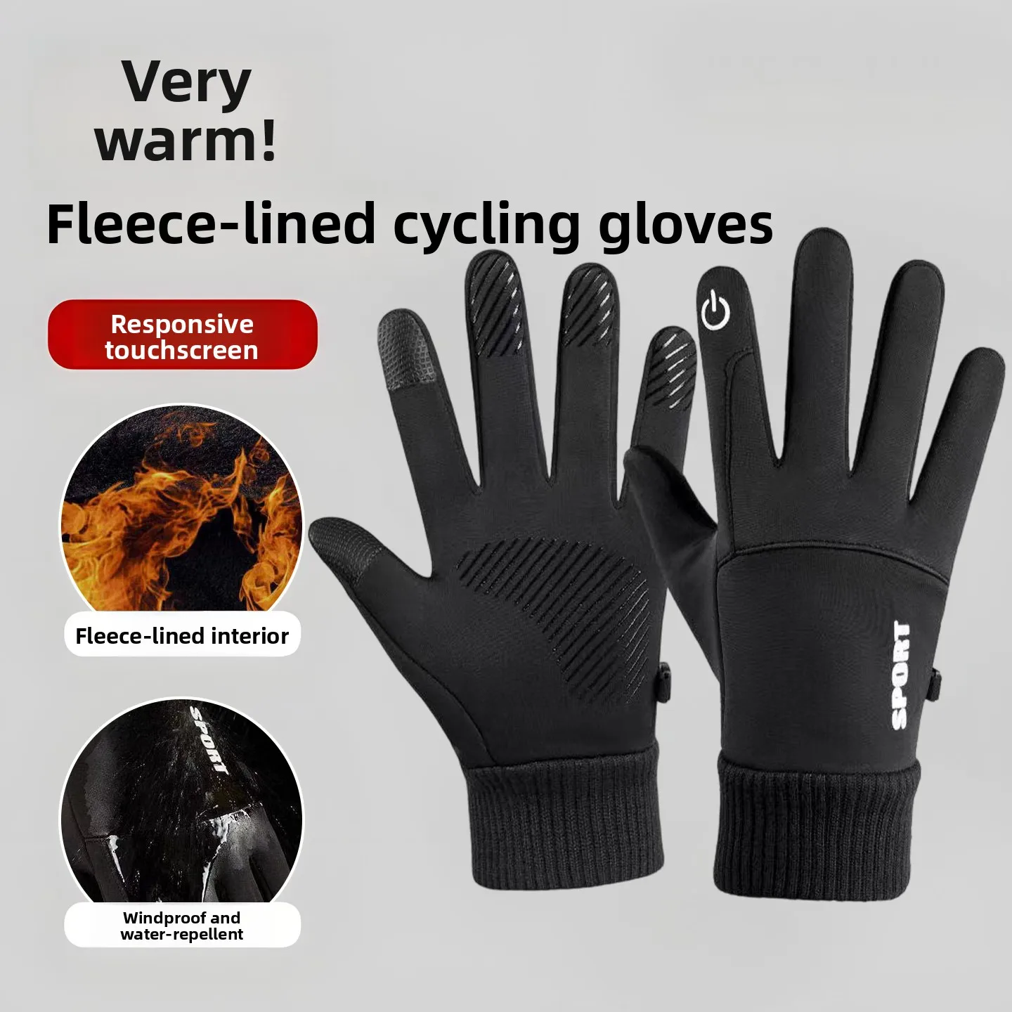 

Мужские зимние перчатки с сенсорным экраном, на флисовой подкладке, для езды на велосипеде, теплые, для езды на транспорте, морозостойкие, ветрозащитные, водонепроницаемые