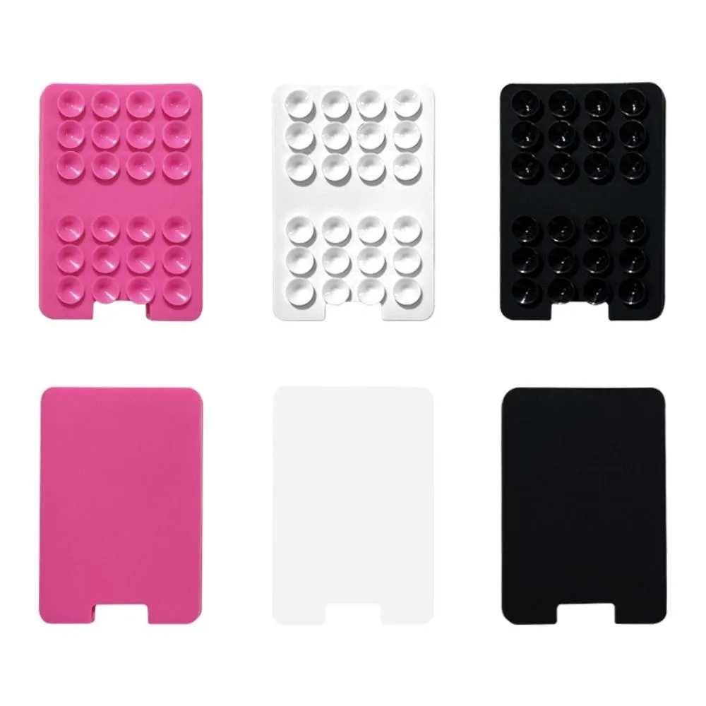 Phone Card Holder Suction Cup Phone Mount Wallet Back Adhesive Silicone Sucker Phone Accessories Hand-Free Strong Adsorption