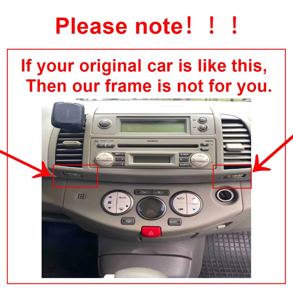 Android15 car gps For Nissan March Micra K12 2002-2010 Navigation Auto GPS Head Unit Stereo 5G WIFI Multimedia Wireless Carplay
