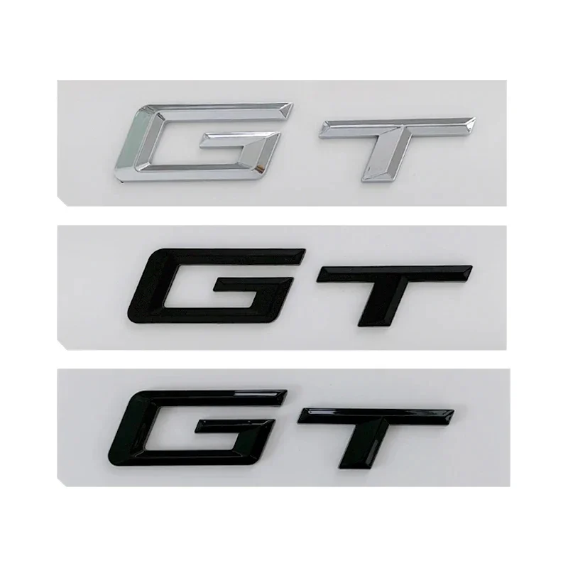 3d ABS GT Logo Litery Emblemat bagażnika samochodowego Odznaka do BMW serii 5 3 320d E36 320 C 400 650 530 F07 F34 G32 GT Naklejka Akcesoria