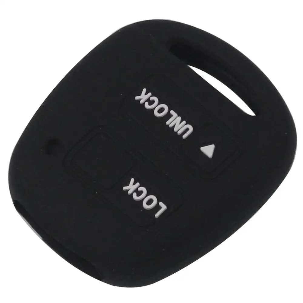 Jingyuqin 2 Tasten Silikon Auto Schlüssel Fob Fall Abdeckung Haut Für TOYOTA CAMRY RAV4 PRADO COROLLA AVENSIS LAND CRUISER YARIS