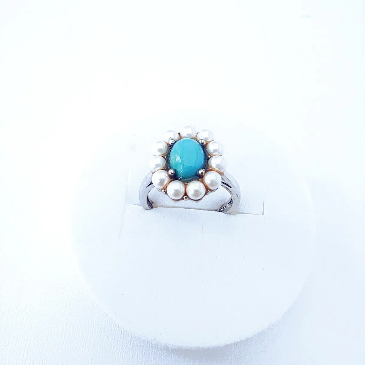 

KJJEAXCMY Brand Boutique Jewelry 925 Sterling Silver Turquoise Women's Colorful Gemstone Vintage Ring Girl Handmade