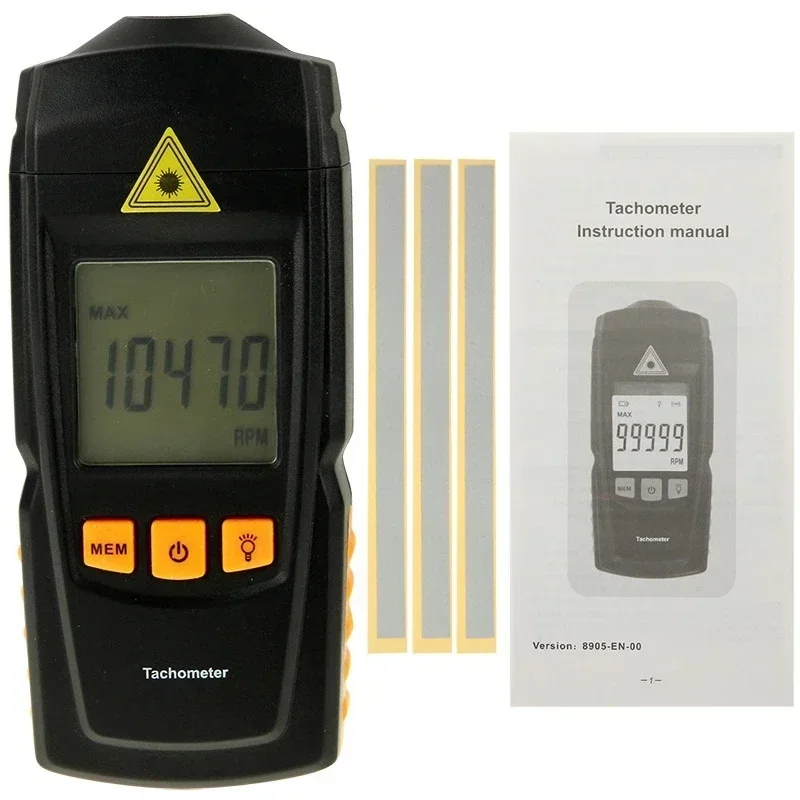 SHAHE Digital Tachometer Electronic Tachometer With Laser Point Speed Measuring Instruments